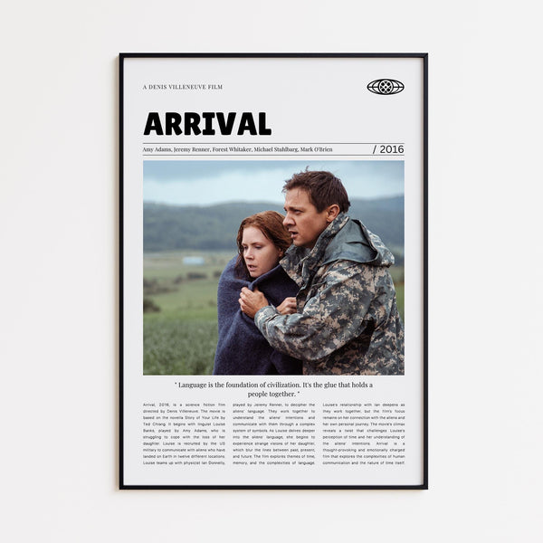 Arrival, Denis Villeneuve, Retro Movie Poster, Custom Movie Poster 4421165233