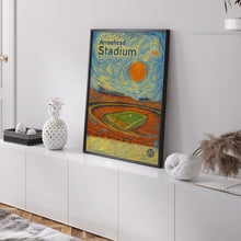 Arrowhead Stadium Poster Football Art, Football Stadium Poster
