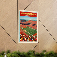 Arrowhead Stadium Poster  Kansas City Chiefs Stadium Art  Vintage Football Stadium Print  Kansas City Wall Art  Sports Fan Gift 4442712874