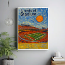 Arrowhead Stadium Poster, Chiefs Poster, Minimalist, Helvetica, Mid-Century Modern, Football Art, Football Stadium Poster