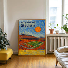 Arrowhead Stadium Poster, Chiefs Poster, Minimalist, Helvetica, Mid-Century Modern, Football Art, Football Stadium Poster