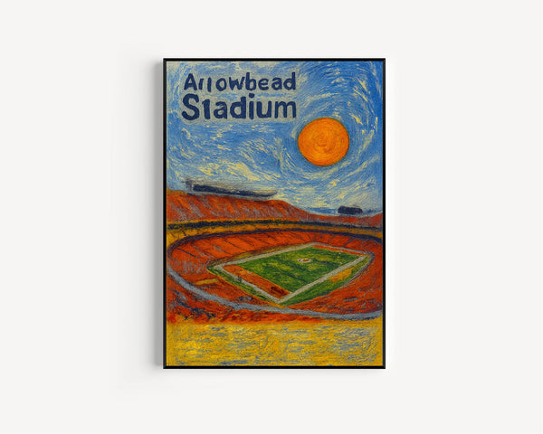 Arrowhead Stadium Poster, Chiefs Poster, Minimalist, Helvetica, Mid-Century Modern, Football Art, Football Stadium Poster