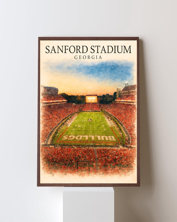 Arrowhead Stadium Watercolor Poster  Kansas City Football Stadium Aerial Art 4441222333 - Copy (5)