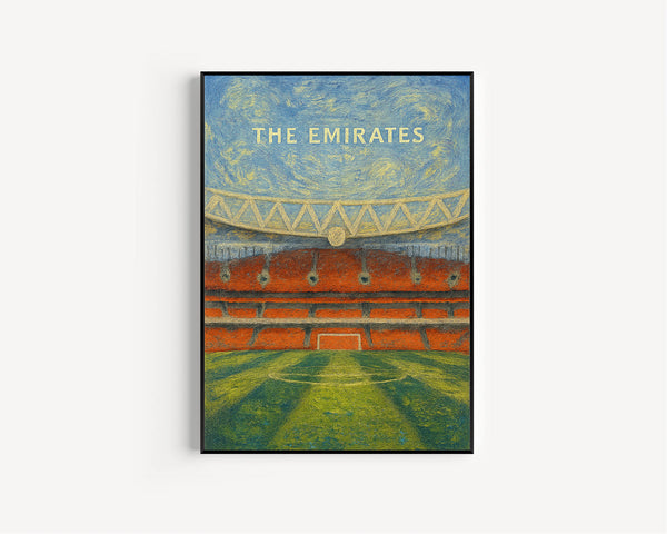 Arsenal Emirates Stadium Illustration - Contemporary Art Print - FRAMED or UNFRAMED - Perfect Gift for Football Fans - Fast UK Delivery