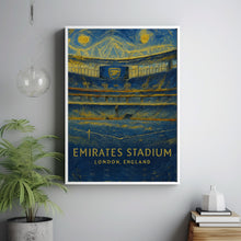 Arsenal FC  Emirates Stadium  Black and White  Poster