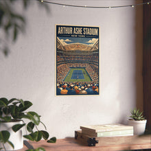 Arthur Ashe Stadium Poster  US Open Tennis Wall Art  New York Vintage Travel Print  Tennis Lover Gift  NYC Sports Art  Stadium Poster 4483445625