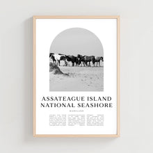 Assateague Island National Seashore Travel Poster, Assateague National Seashore Wall Art, Travel, Maryland City Art, Maryland Decor  NA357M 4342768595