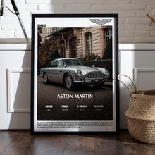 Aston Martin DB5 Poster – Classic James Bond Car Print, British Luxury Wall Art for Office or Garage Decor 4381644425
