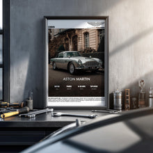 Aston Martin DB5 Poster – Classic James Bond Car Print, British Luxury Wall Art for Office or Garage Decor 4381644425