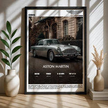 Aston Martin DB5 Poster – Classic James Bond Car Print, British Luxury Wall Art for Office or Garage Decor 4381644425