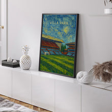 Aston Villa Park Stadium Illustration - Minimalist Art Print - FRAMED or UNFRAMED - Gift for Football Lover - Personalised Text Option