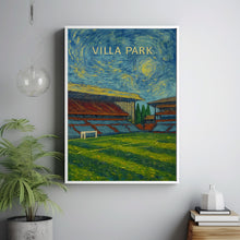 Aston Villa Park Stadium Illustration - Minimalist Art Print - FRAMED or UNFRAMED - Gift for Football Lover - Personalised Text Option