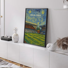 Aston Villa Park Stadium Illustration - Minimalist Art Print - FRAMED or UNFRAMED - Gift for Football Lover - Personalised Text Option (2)