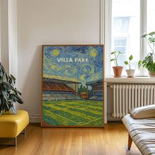 Aston Villa Park Stadium Illustration - Minimalist Art Print - FRAMED or UNFRAMED - Gift for Football Lover - Personalised Text Option (2)