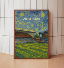 Aston Villa Park Stadium Illustration - Minimalist Art Print - FRAMED or UNFRAMED - Gift for Football Lover - Personalised Text Option (2)