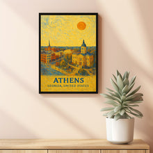 Athens Poster Print, Athens Travel Poster, Athens Minimalistic Wall Art, Athens, Georgia, United States