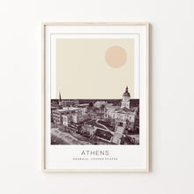 Athens Poster Print, Athens Travel Poster, Athens Minimalistic Wall Art, Athens, Georgia, United States 1882439607