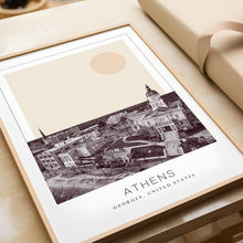 Athens Poster Print, Athens Travel Poster, Athens Minimalistic Wall Art, Athens, Georgia, United States 1882439607