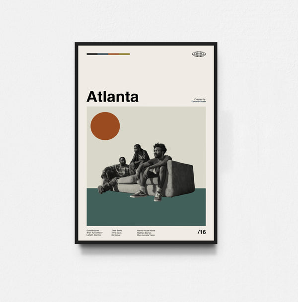 Atlanta Tv Seiries Poster, Atlanta Poster, Film Poster, Midcentury Art, Minimalist Art, Retro Poster, Vintage Poster, Home Decor 1800068344