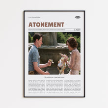 Atonement, Joe Wright, Retro Movie Poster, Custom Movie Poster Print 4421169946