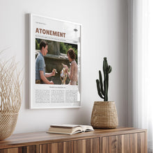 Atonement, Joe Wright, Retro Movie Poster, Custom Movie Poster Print 4421169946