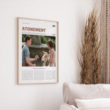Atonement, Joe Wright, Retro Movie Poster, Custom Movie Poster Print 4421169946