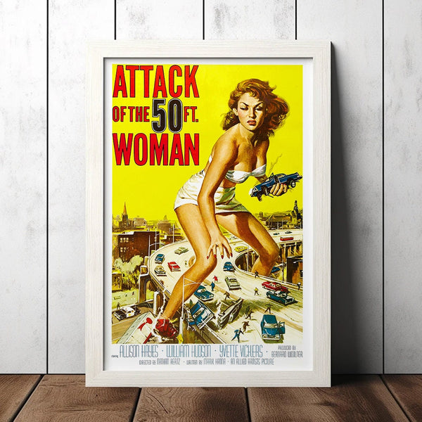 Attack of the 50 Foot Woman (1958) Classic Movie Poster - Film Fan Collectibles - Vintage Movie Poster - Home Decor - Wall Art 1563897920