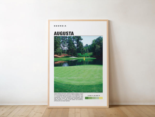 Augusta National Golf Wall Art - Vintage Travel Poster Print