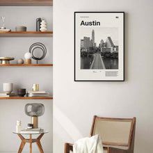 Austin Art Print  Austin Poster  Austin Wall Art  Mid Century Poster  Travel Print Art  Texas 1591060013