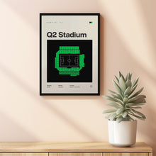 Austin FC Poster, Q2 Stadium Print, MLS Poster, Mid Century Modern Soccer Wall Art, Foo-W99D2C