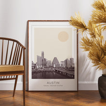 Austin Poster Print, Austin Travel Poster, Austin Minimalistic Wall Art, Austin, Texas, United States 1882436829