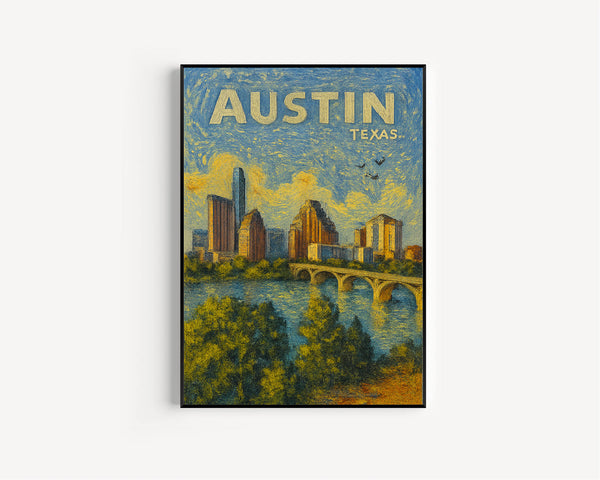 Austin Texas Print, Austin Texas Wall Art, ACL Poster, Austin Skyline, Texas Wall Art, Texas Poster