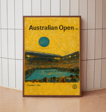 Australian Open Poster, Minimalist, Helvetica, Mid-Century Modern, Australian Open Tennis Print, Australian Open Wall Art, Australian Open