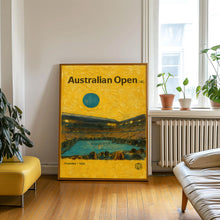 Australian Open Poster, Minimalist, Helvetica, Mid-Century Modern, Australian Open Tennis Print, Australian Open Wall Art, Australian Open