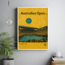 Australian Open Poster, Minimalist, Helvetica, Mid-Century Modern, Australian Open Tennis Print, Australian Open Wall Art, Australian Open