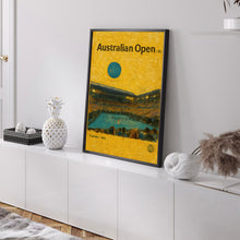 Australian Open Poster, Minimalist, Helvetica, Mid-Century Modern, Australian Open Tennis Print, Australian Open Wall Art, Australian Open