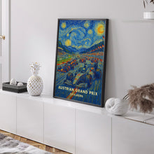 Austrian Grand Prix Poster – High-Speed Formula 1 Racing at Spielberg’s Iconic Red Bull Ring