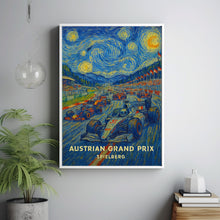 Austrian Grand Prix Poster – High-Speed Formula 1 Racing at Spielberg’s Iconic Red Bull Ring