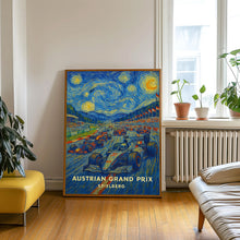 Austrian Grand Prix Poster – High-Speed Formula 1 Racing at Spielberg’s Iconic Red Bull Ring