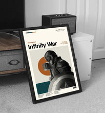 Avengers Infinity War Poster, Mid-Century Modern Movie Art 4378030627