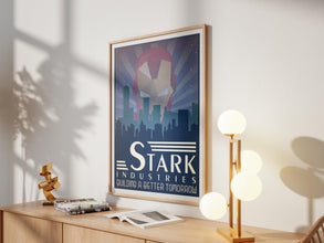 Avengers Iron Man Poster Tony Stark Industries MCU Retro Ad Home Decor Wall Art Gift 1159189852