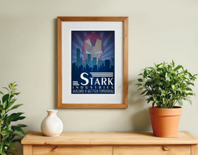 Avengers Iron Man Poster Tony Stark Industries MCU Retro Ad Home Decor Wall Art Gift 1159189852
