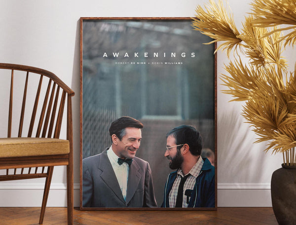 Awakenings Poster, Retro Movie Poster, Vintage Poster, Gift for Him, Printable Art, Home Decor, Wall Decor, Robert De Niro, Robin Williams 1892563469