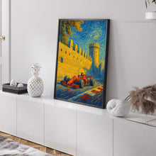 Azerbaijan Grand Prix Poster – Formula 1 Racing Through the Historic Streets of Baku