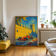 Azerbaijan Grand Prix Poster – Formula 1 Racing Through the Historic Streets of Baku