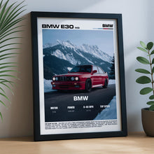 BMW M3 E30 Poster – Classic Motorsport Car Art 4369905865