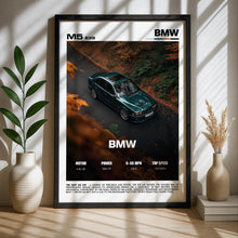 BMW M5 E39 Poster – Classic Sports Sedan Wall Art Print, German Performance Car Decor 4389094243