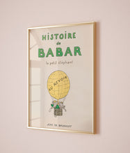 Babar the elephant wall decor, printable all art, nursery decor, kids bedroom wall nursery decor, neutral gender baby gift, Baby Room decor 1745652669