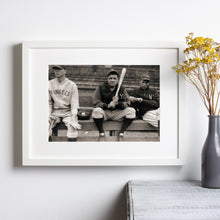 Babe Ruth Print, New York Yankees, Baseball Black and White Wall Art, Vintage Print, Photography Prints, Museum Quality Photo Art Print 1606605122