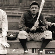 Babe Ruth Print, New York Yankees, Baseball Black and White Wall Art, Vintage Print, Photography Prints, Museum Quality Photo Art Print 1606605122